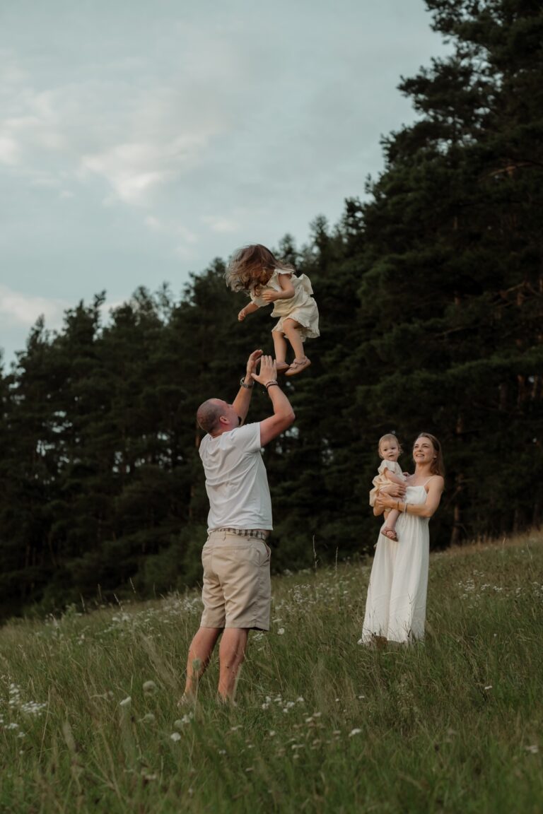 rodinné focení venku v přírodě v Praze